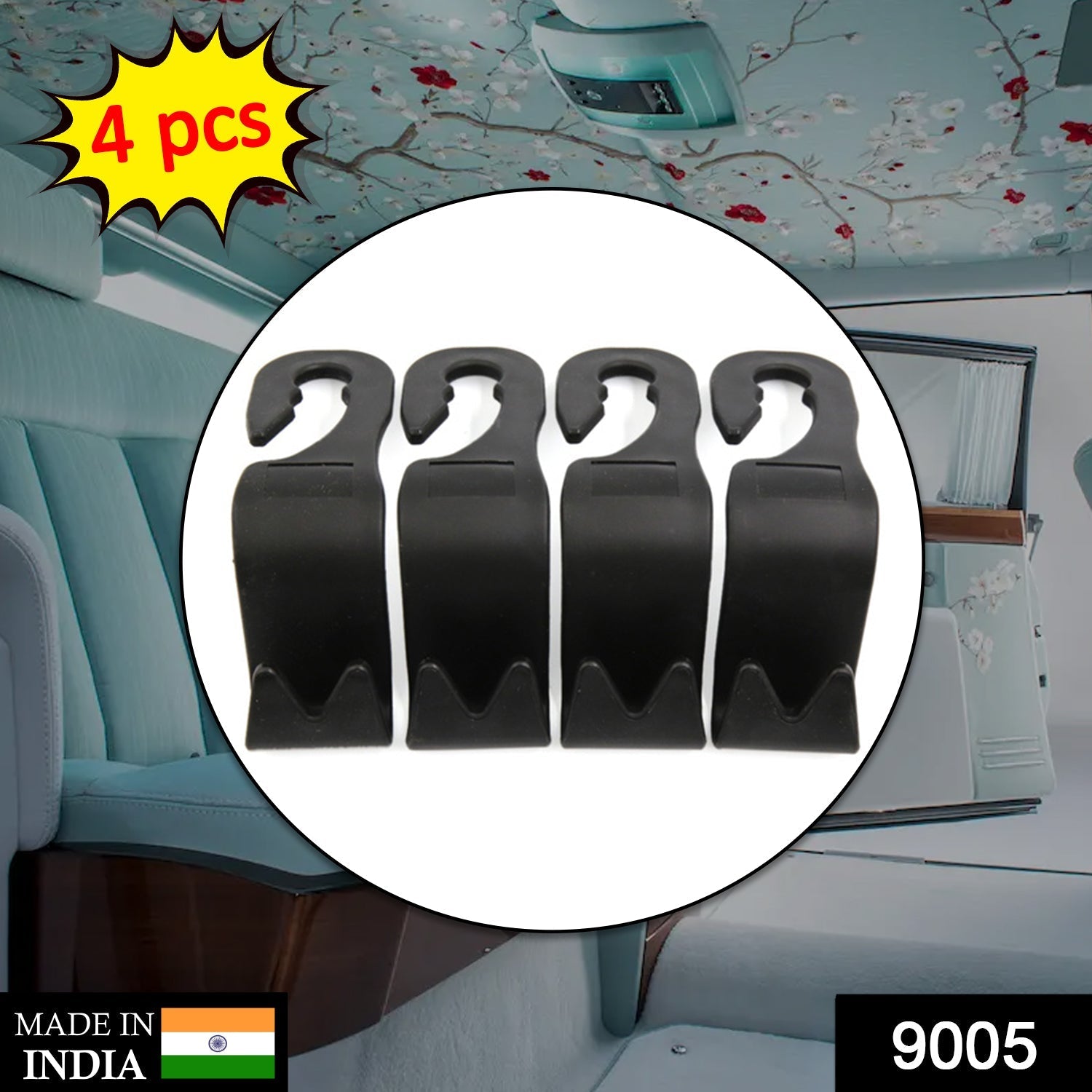 9005 Car Backrest Hanger and backrest stand for giving support and stance to drivers. DeoDap 9005 Car Backrest Hanger and backrest stand for giving support and stance to drivers. DeoDap